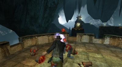 Im Jenseits warten Statuen auf uns, die wir nacheinander zerhauen.