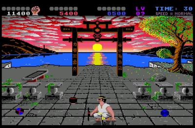 In dieser Bonusmission müssen wir Bälle und Köpfe mit einem Schild abwehren. Einige Bälle blinken dabei, diese hüpfen gerne auch mal spontan sehr hoch.