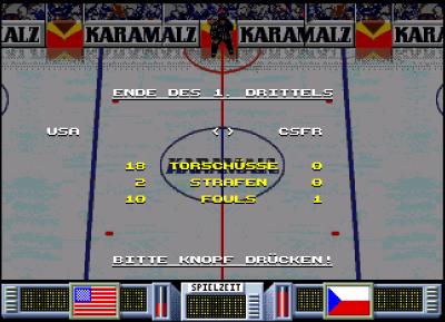 Nach jedem Drittel gibt es eine kurze Statistik, die aber wirklich sehr überschaubar ist.