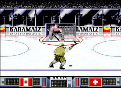 Die Torabschlussszene ist immer gleich, wir zielen und versuchen den Goalie zu überlisten oder als Goalie den Schuss entsprechend abzuwehren.