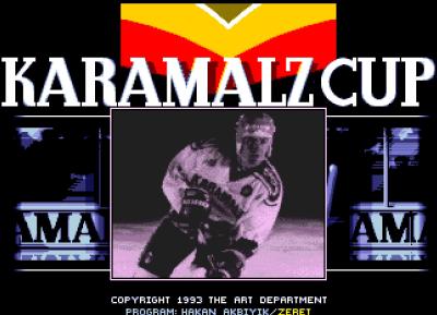 Der Startbildschirm des Spiels Karamalz Cup