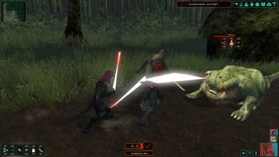 Auf Dxun warten viele Monster auf uns, auch grüne.