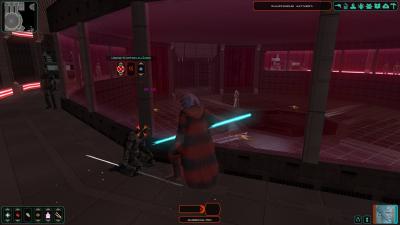 Auf Nar Shadaa greifen wir recht häufig zu unseren Waffen.