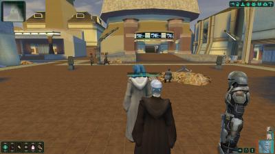 Onderon bietet auch einen Hauptplatz, inklusive ordentlich Dreck.