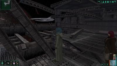 Die Raumschlacht über Telos.