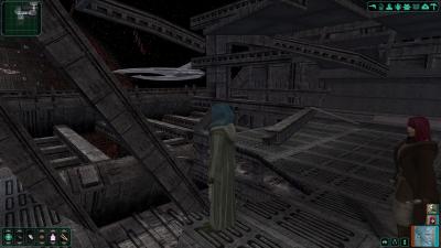 Die Raumschlacht über Telos.