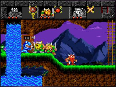 Die Wikinger halten zusammen, auch gegen blaue merkwürdige Wesen.