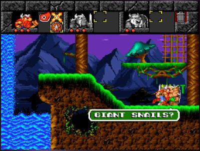 Am Ende des Levels unterhalten sich die Wikinger über das erlebte.