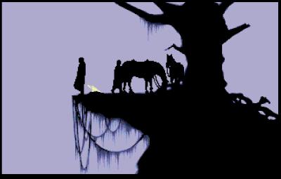 Das schön gezeichnete Intro ist mit Musik unterlegt und nutzt nur wenige Farben.