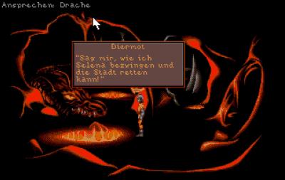 Den Drachen können wir überzeugen uns zu helfen, obwohl er das wohl nur macht, damit er schneller wieder schlafen kann.