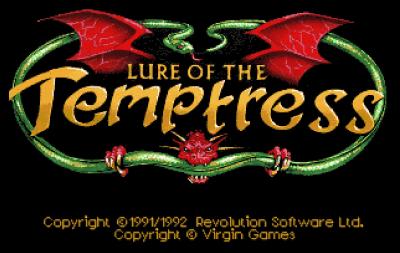 Der Startbildschirm von Lure of the Temptress