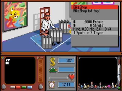 In der Werbeagentur versorgen wir uns mit neuen Werbespots. Neben der benötigten Einschaltquote sollte wir auch auf weitere Bedinungen wie benötigte Gentres und das Zeitlimit achten.