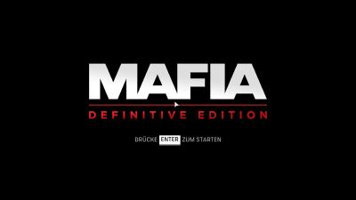 Der Startbildschirm der Definitive Edition von Mafia.