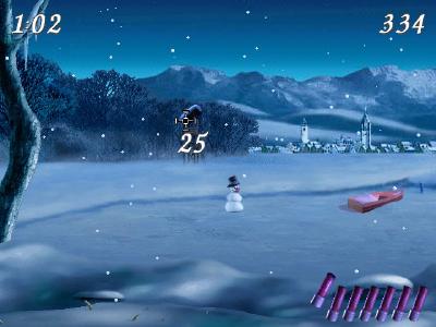 Auch im Hochstand versteckte sich ein Moorhuhn, dieses bringt immerhin 25 Punkte.