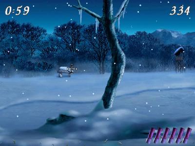 Auch das Steingrab sollte einmal abgeschossen werden, der Score dankt es dem Spieler.