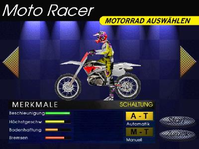 Bei jedem Rennen ist es möglich, sich aus acht Motorrädern das passende auszusuchen. Auch ob manuell oder automatisch geschaltet wird, kann entscheiden werden.