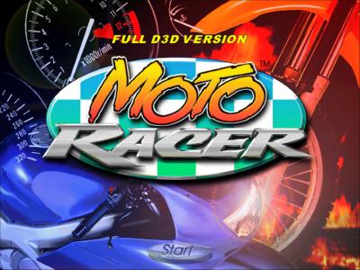 Startbildschirm von Moto Racer