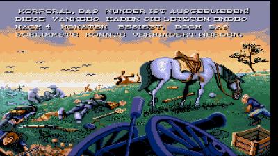 Auch der Verlierer des Kriegs bekommt eine kurze Abschluss-Sequenz.