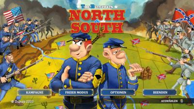 Startbildschirm von North & South