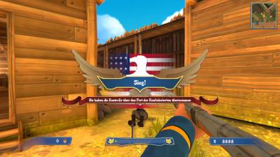 Nachdem wir gewonnen haben, bekommen wir einen entsprechenden Hinweis angezeigt.