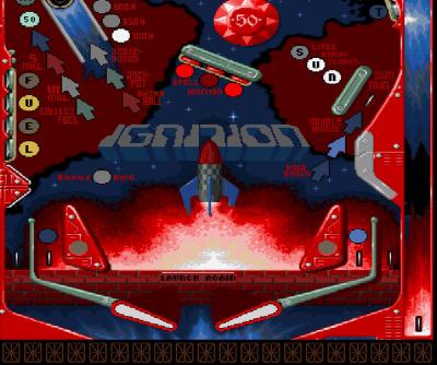 Ich fliege mit meiner Rakete in den Weltraum hinein.