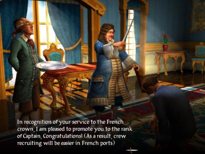 Keine unserer Taten bleibt von den Gouverneuren der Karibik unbemerkt. Und wenn ihnen gefällt, was wir anstellen, springen sogar manchmal Belohnungen dabei heraus.