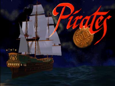 Startbildschirm von Pirates! Gold - Im Jahr 1994 erstrahlte das Spiel in fortschrittlicher SVGA Grafik.