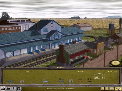 Ein gut ausgebauter Bahnhof. Neben einem Restaurant, einem Schuppen, einem Postgebäude gibt es noch weitere.