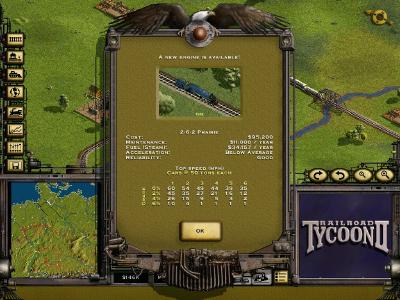 Die verfügbaren Lokomotiven passen nicht unbedingt ins Szenario, wie hier diese US-Lok auf einer Deutschlandkarte.