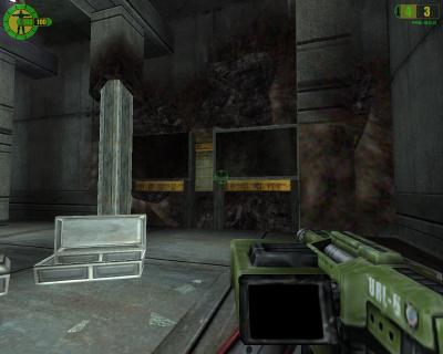 Der Raketenwerfer verschönert die Umgebung.