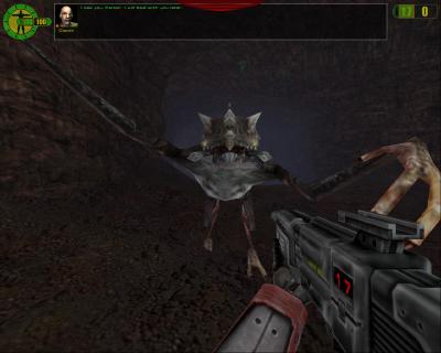 Hier greifen uns Monster an.