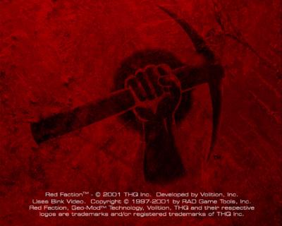 Das Logo des Spiels Red Faction