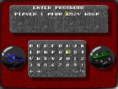 Das Spiel nutzt, wie damals auf Konsolen nicht ganz unüblich, ein Passwortsystem, um den Fortschritt zu speichern.