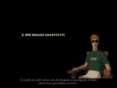 Zwischen den Kapiteln erzählt unser Charakter immer etwas dazu, was grade passiert.