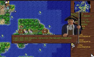 Ist die Bevölkerung nicht überwiegend rebellisch gestimmt, so kann es zu Aufständen kommen, die wir dann niederschlagen müssen.