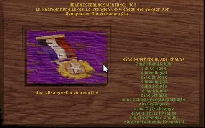 Wir bekommen zum Abschluss noch die Sid Meier typische Auswertung des Abschneidens. Wir haben es zu mehr als dem Namen einer Krankheit oder eines Apfels geschafft und es gibt eine begehrte Auszeichnung, welche unseren Namen trägt.