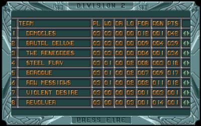Natürlich gibt es auch eine Tabelle. Hier sind wir nach drei Spieltagen auf Platz 2.