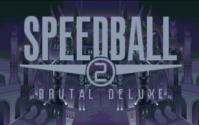 Der Logobildschirm des Spiels Speedball 2