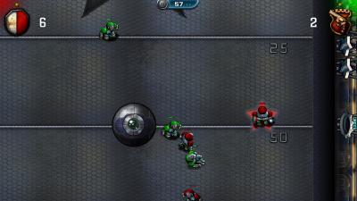 Immerhin fallen die Spieler noch ähnlich wie im Original.