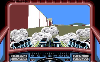 Verlassen wir einmal unfreiwillig die Strecken, so wühlen wir nach der Landung ordentlich Staub auf.