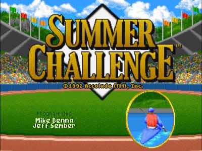 Das Logo des Spiels Summer Challenge