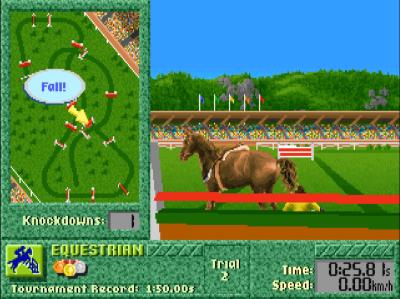 Hoppe, Hoppe, Reiter, wenn er fällt, dann ist er ausgeschieden. Dies geht in einigen Disziplinen, wie dem Reiten, dem Kajak oder dem 400 Meter Hürdenlauf teilweise sehr schnell.