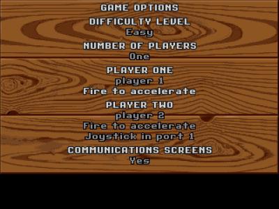 Im Optionsmenü treffen wir die wichtigste Entscheidung: Die Nutzung des Feuerknopfs.