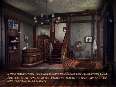 Im Gasthaus empfängt uns der Portier. Er ist recht auskunftfreudig zu allen Personen.