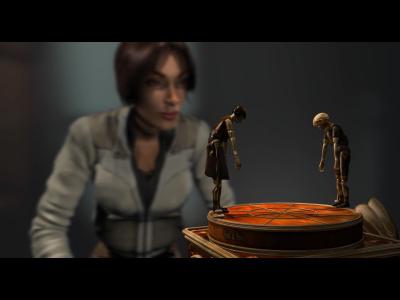 Die Geschichte der Geschwister wird uns in Videosequenzen erzählt, für welche wir immer eine Art Scheibe finden müssen.