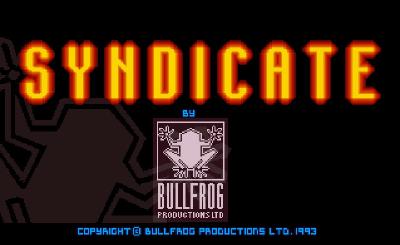 Startbildschirm von Syndicate