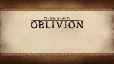 Startbildschirm von Oblivion