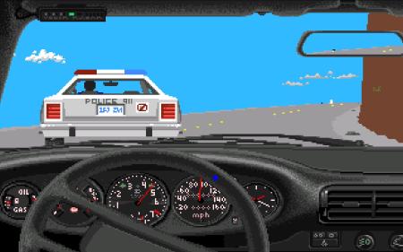 Die Polizei hat uns überholt.