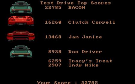 Die Highscore Liste des Spiels.
