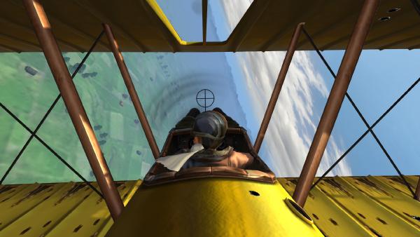 Bild aus Wings! Remastered, welches den 3D-Teil des Spiels zeigt.